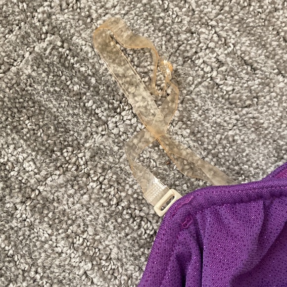 Kelle Large Child Sheer Layered One Shoulder Strap - Picture 7 of 12